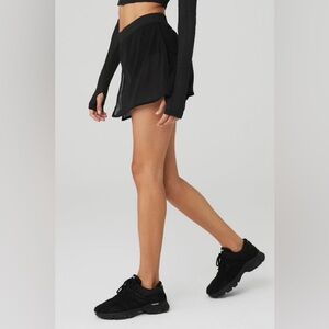 ALO MESH SHEER BLISS SKIRT BLACK XS